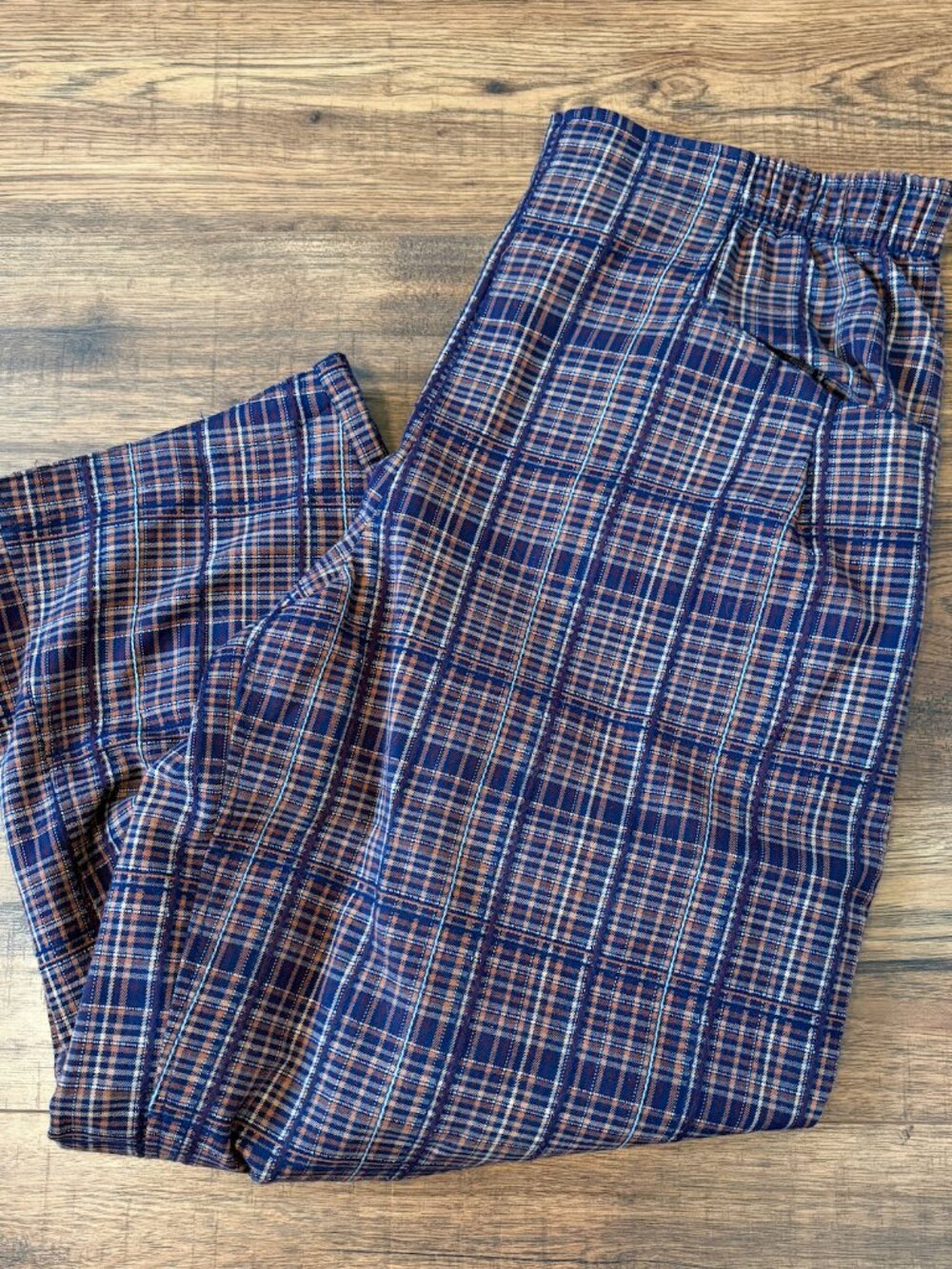 Free People Plaid Barrel Pants